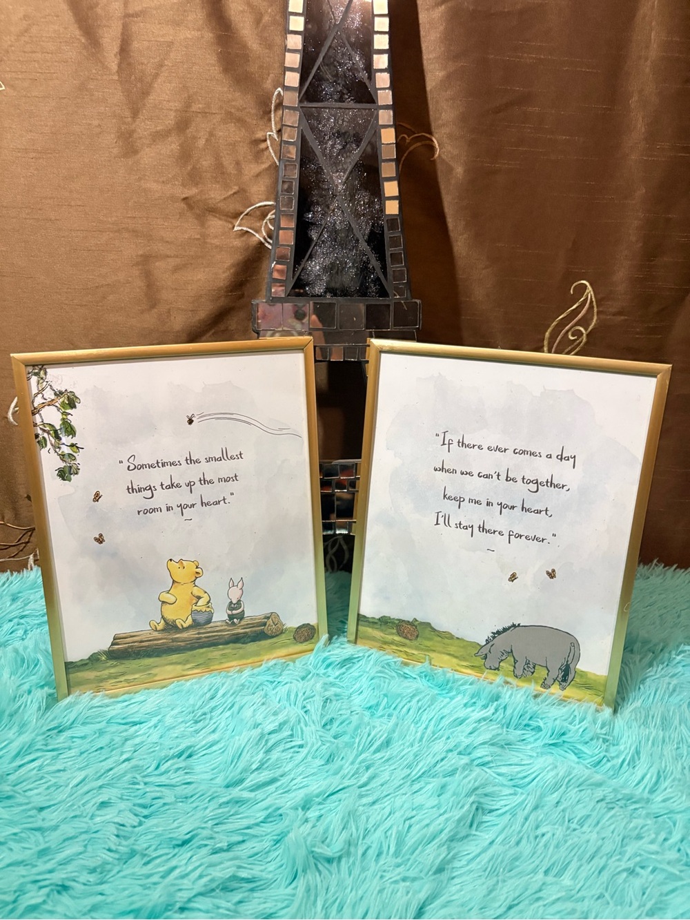 Hobby Lobby Disney Winnie the Pooh & Eeyore Framed Wall Art Set of 2